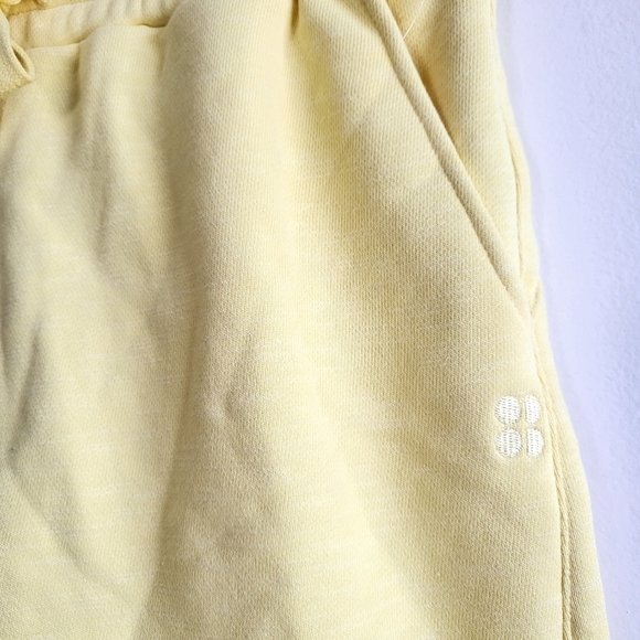 Sweaty Betty Riviera Yellow Essentials High Waist Longline Sweat Shorts NWT Sz S - Picture 12 of 16